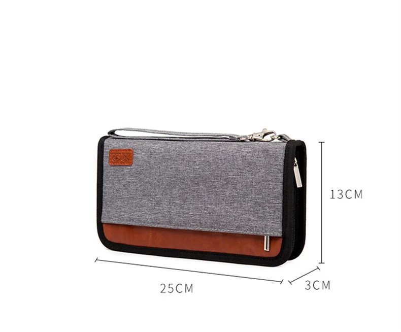  New Multi-Function Passport Package Rfid Anti-Theft Card Package Id Package Long Travel Passport Wallet Clip  TNT68 (6)