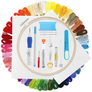 

100/150 Colors Thread Embroidery Needle Set Embroidered Stitching Thread Kit DIY Sewing Supplies Tape Measure Floss Bobbins