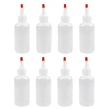 

8pcs Multi-Fiunctional Glue Bottle Tip Applicator Bottle Plastic Squeeze Refillable Bottle Liquid Dispenser (120ml)