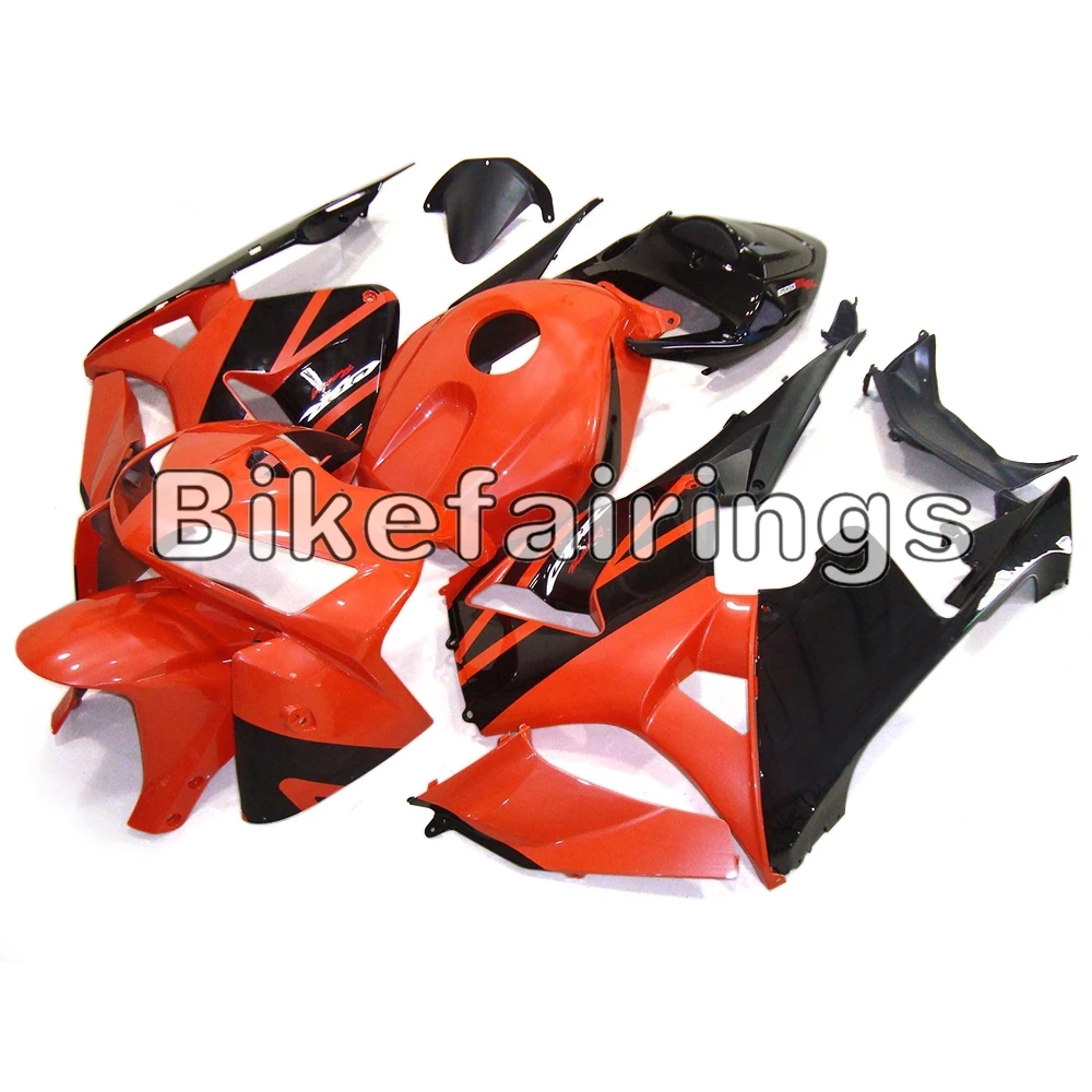 ABS Plastic Full Fairing Kit For Honda CBR600RR F5 2005 2006 CBR 600RR 05 06 Injection Motorcycle Cowlings- Gloss Orange Black