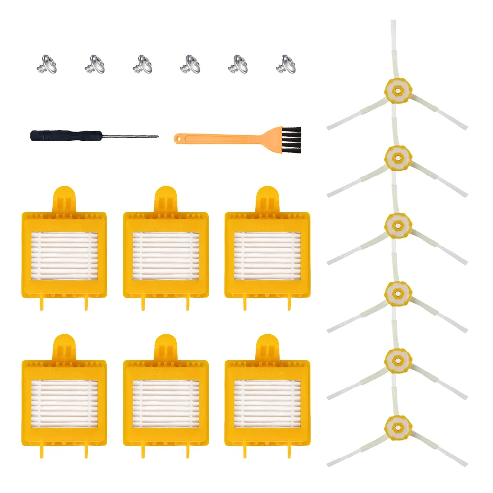 Щетинные щетки и боковые щетки и Hepa фильтры для iRobot Roomba 700 серии 760 770 780 790 части робота-пылесоса - Цвет: SMT201