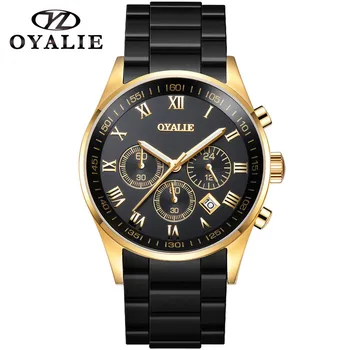 

OYALIE Men Watch Sport Breathable Leather Band Quartz Watches Male Wristwatch Relogio Masculino For Husband Boyfriend Gifts