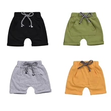 Повседневные детские хлопковые шорты; модные летние детские шорты для мальчиков; повседневные штаны; детские брюки до колена