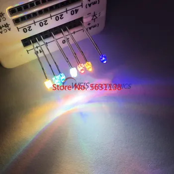 

10PCS 1.8mm Transparent LEDS Red Yellow Blue Green White Orange Purple Pink Warm 20ma white water clear lens chip LED light lamp