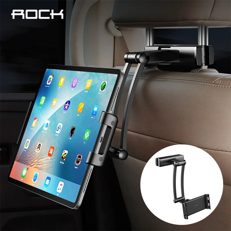 

Rock Car Back Seat Tablet Headrest Mount Holder Stand Universal Stretchable Holder for iPad Xiaomi Samsung Tablet PC Bracket