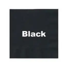 Custom Black napkins