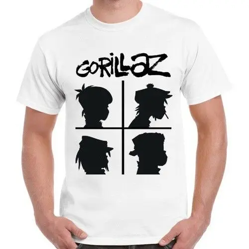 Gorillaz Demon Days рок-группа арт идеальный подарок крутая Ретро Футболка Джон фитиль