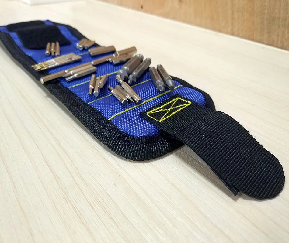 Браслет Магнитный A28 наручный держатель для винтов и дрелей|drill pouch|drill bagbag drill |