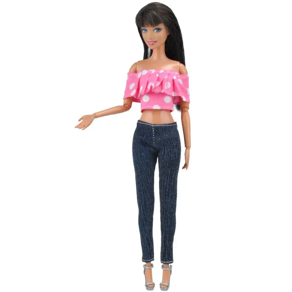 Barbie-Doll-Clothes-Daily-Suit-Office-Outfits-Upper-Outer-Garment-With-Pants-Dress-For-Barbie-Doll (2)