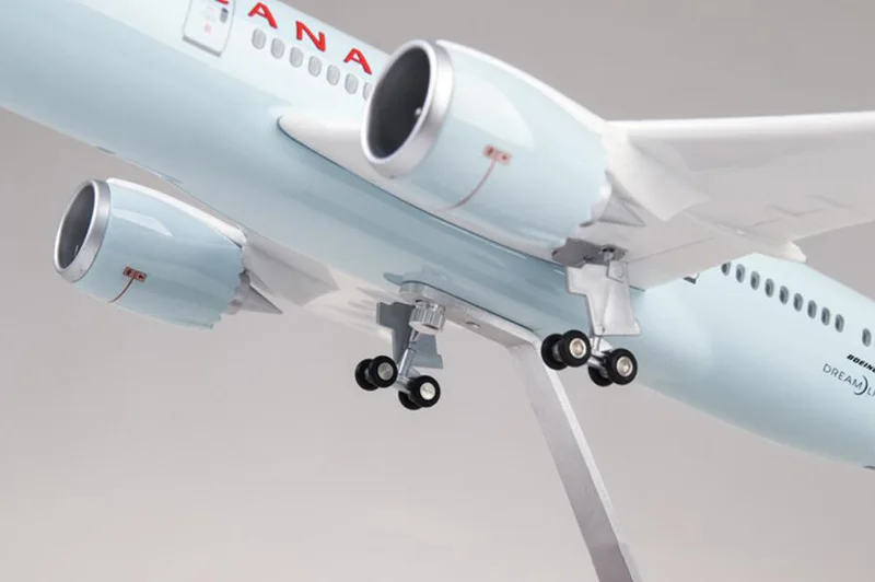 47 см 1/130 масштаб самолет Boeing B787 Dreamliner самолет канадские авиалинии модель с светильник и колеса литой под давлением пластиковый самолет