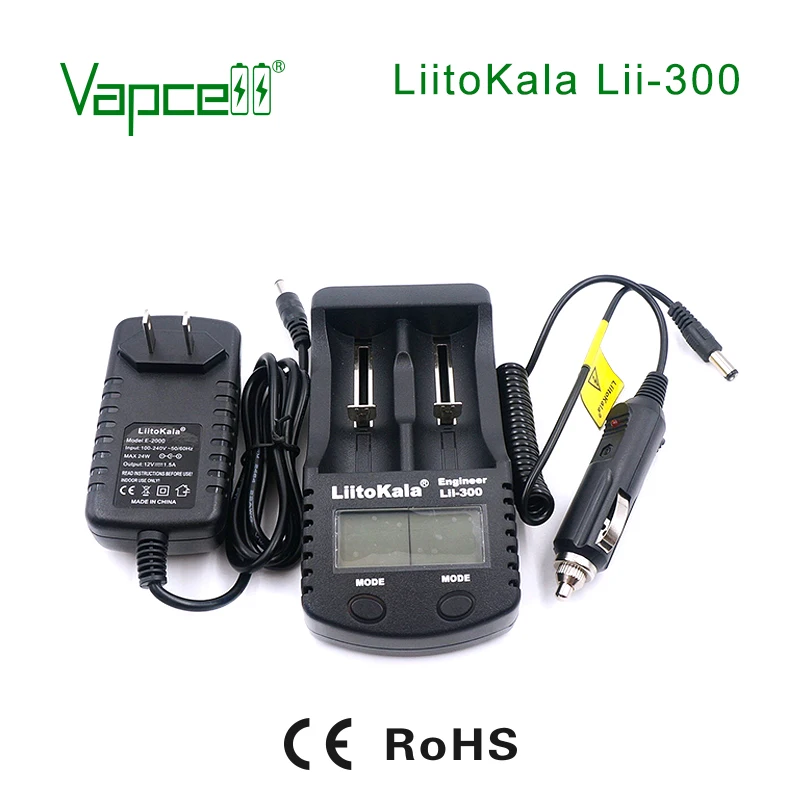 Vapcell зарядное устройство LiitoKala Lii-300