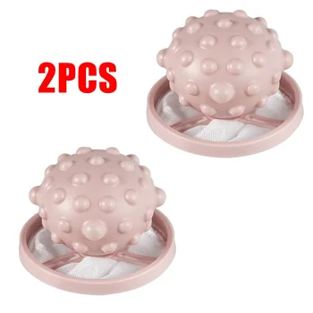 

2pcs Floating Lint Hair Catcher Mesh Pouch Washing Machine Laundry Filter Bag Other Laundry Supplies