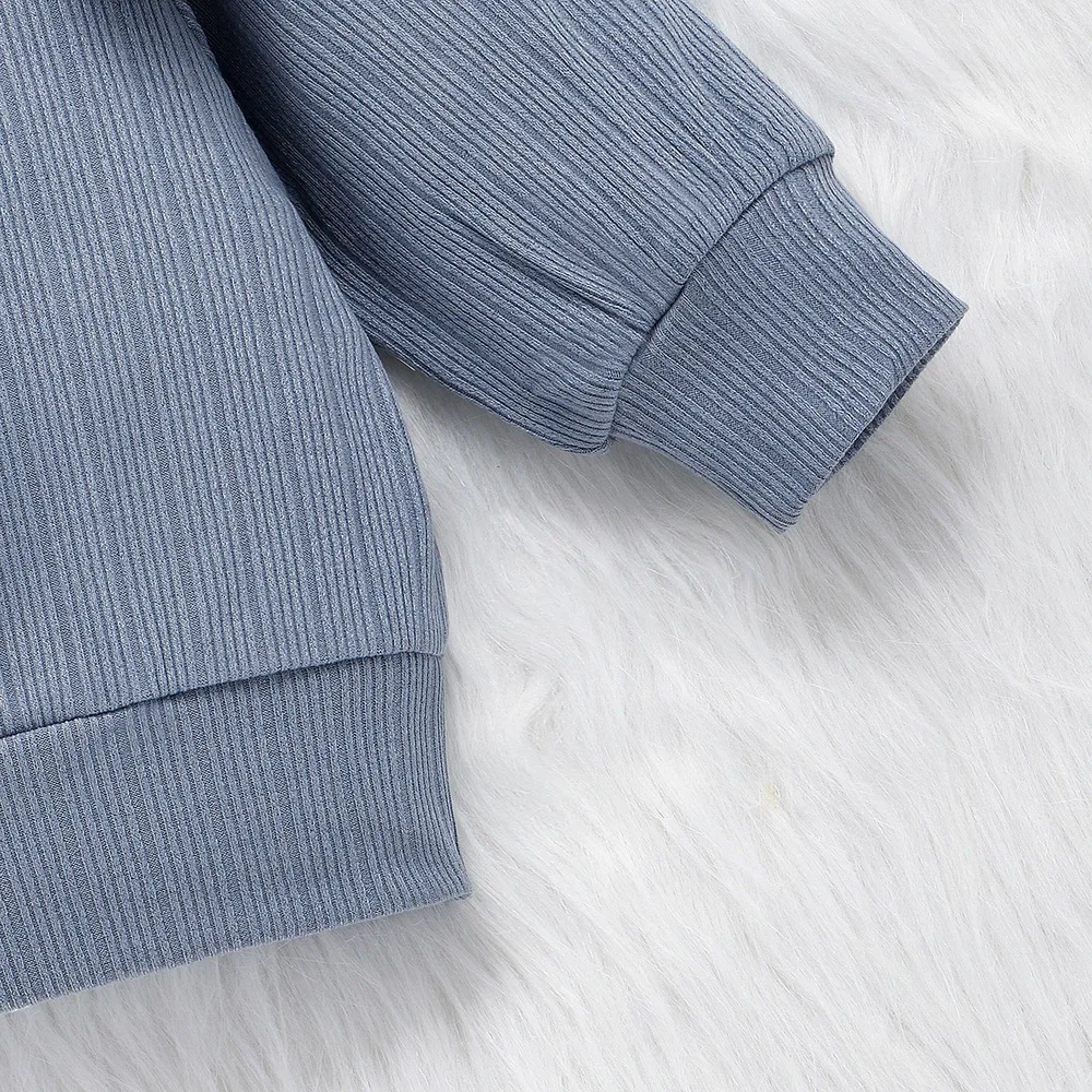 6 Years Girls Clothes Winter Set 2Pcs Pompon Long Sleeve Gray Tops+Black mini skirt 2020 Fashion Kids Clothes For Girls D30