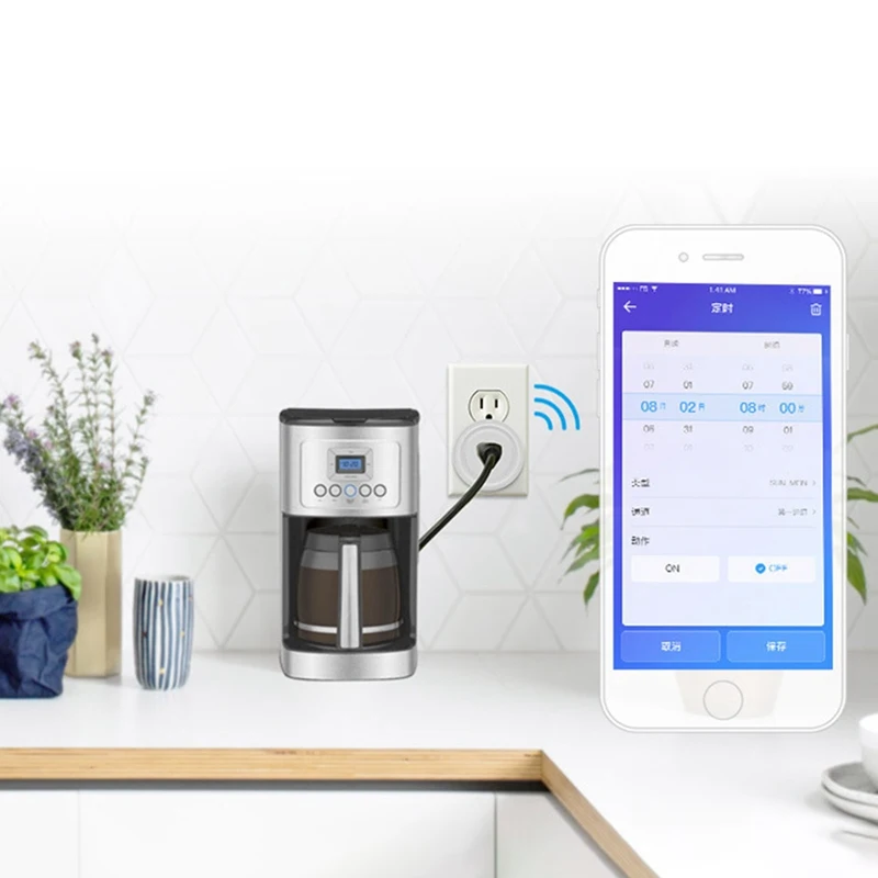 Горячая умная мини Розетка Wifi Разъем переключатель синхронизации Голосовое управление работа для Alexa Google Assistant