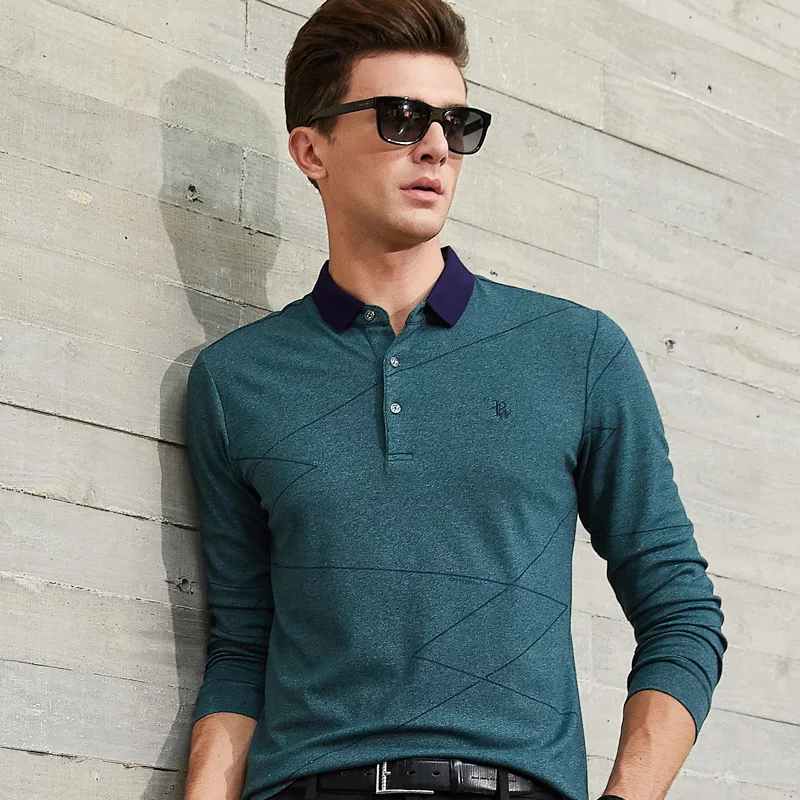 Бренд JUNGLE ZONE, мужская мода, Camisa, рубашки поло с длинным рукавом, мужские рубашки с воротником поло, дышащие мужские футболки, топы 8871