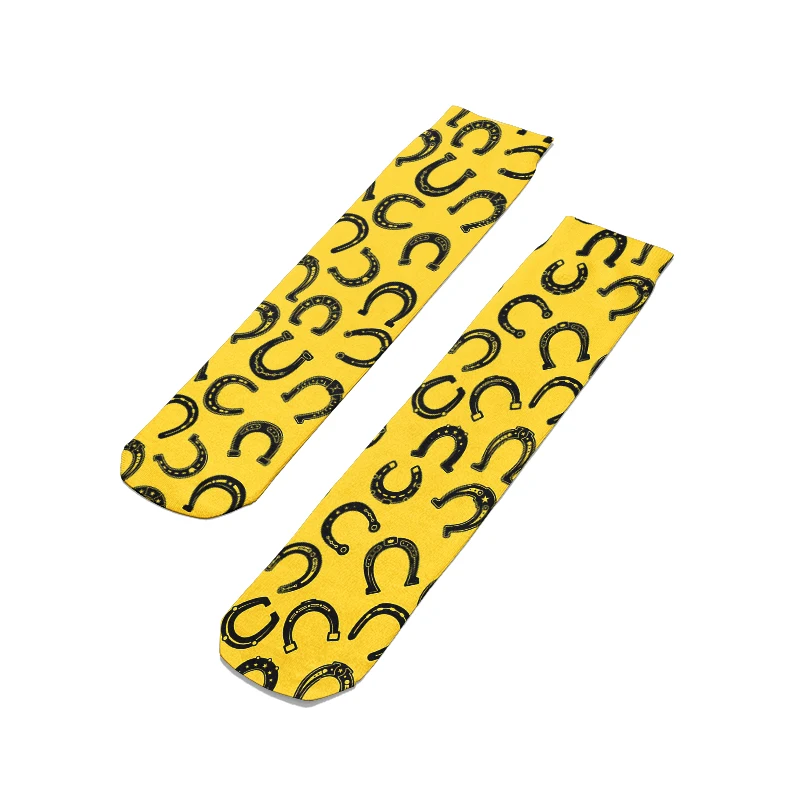 Fashion Horseshoe Cotton Socks For Women Men Leisure Sports Riding Compression Socks High Ankle Autumn Funny Horseshoe Socks Sox Fashion Horseshoe Cotton Socks For Women Men Leisure Sports Riding Compression Socks High Ankle Autumn Funny Horseshoe Socks Sox