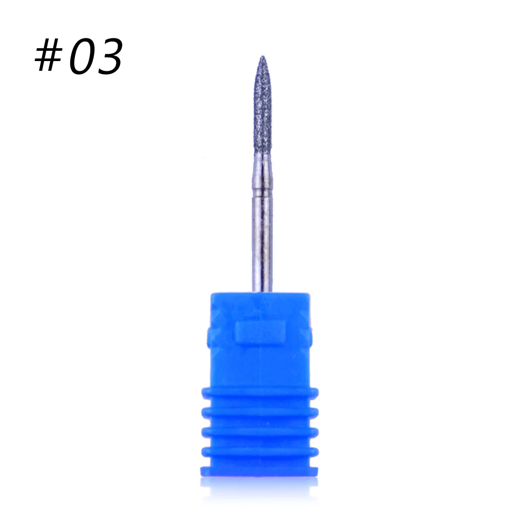 20 Types Milling Cutter For Manicure Diamond Nail Drill Bits Rotate Burr Electric Nail Drill Pedicure Remove Tool Accessory