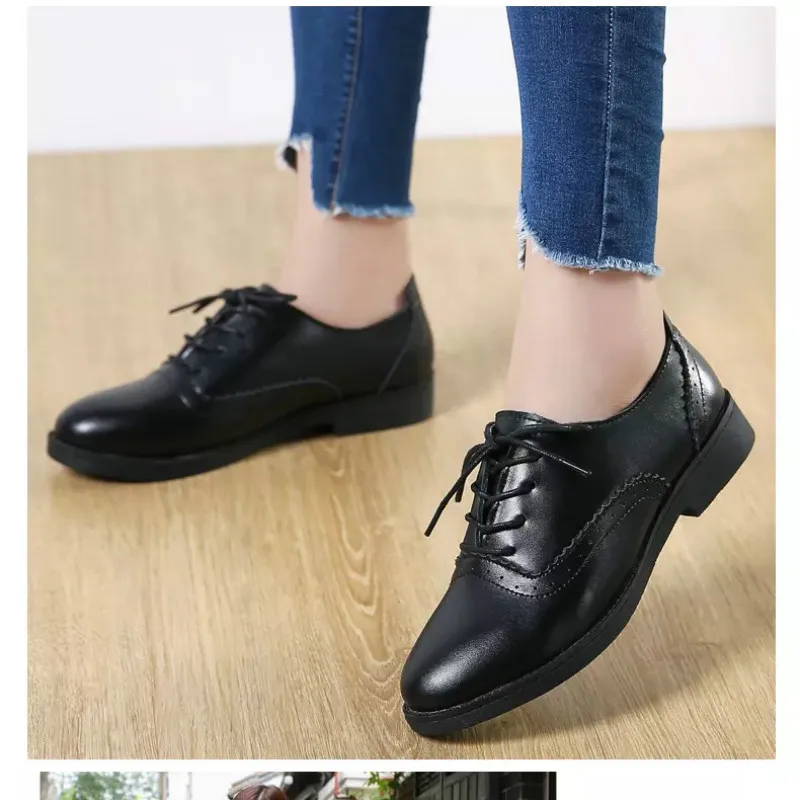 Women Brogue Shoes Woman Flats Autumn 
