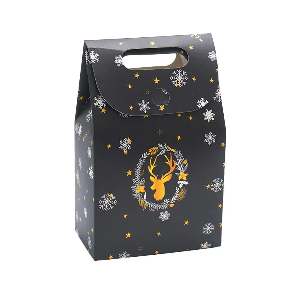 Бумажный мешок для конфет с изображением ночного неба и оленя, Рождественская Подарочная коробка, Рождественская коробка для шоколада, праздничная подарочная сумка - Цвет: 05