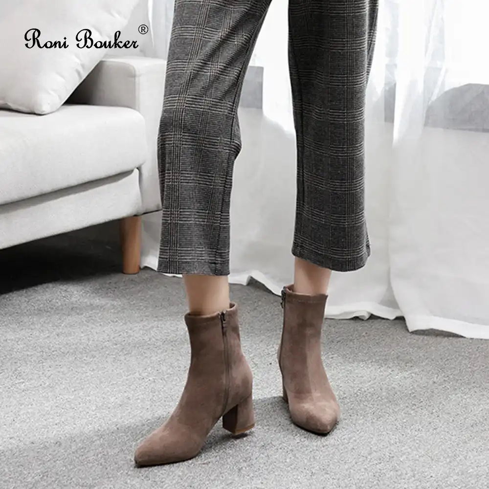 Botines Ante Marron Mujer Best Sale, UP TO 69% OFF |  www.elmonstruodelasgalletas.com