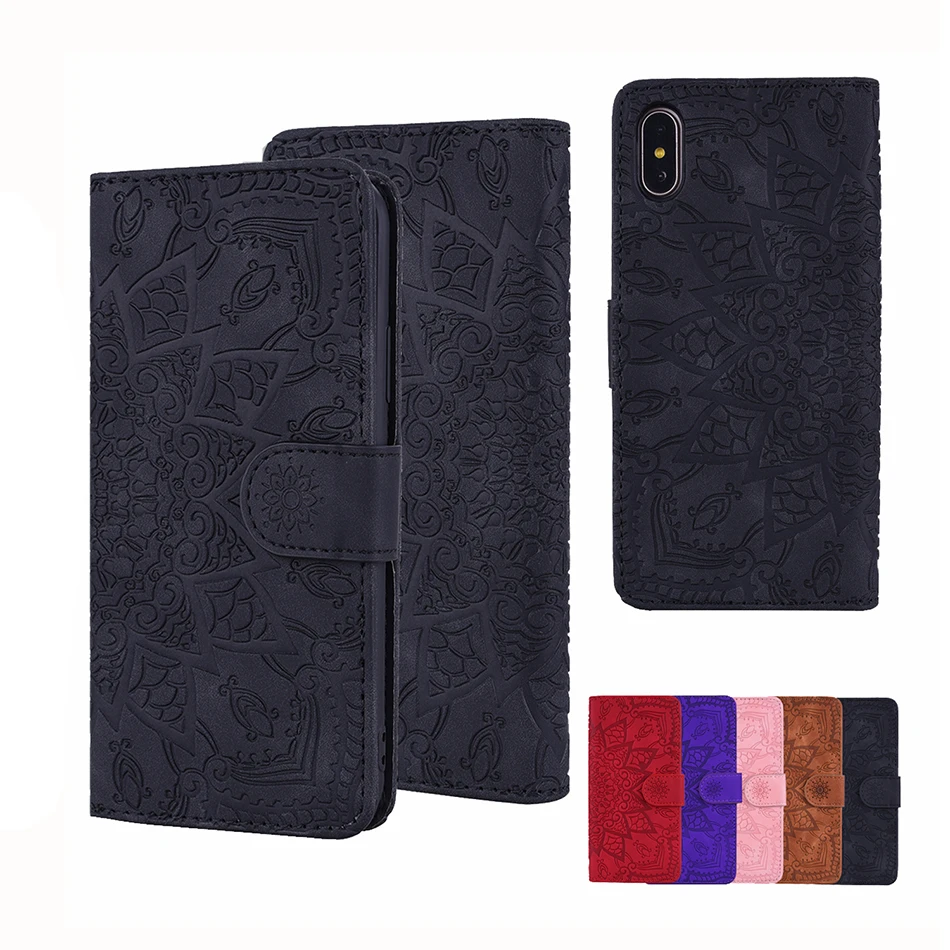 3D кожаный чехол с цветами для Samsung Galaxy J4 J6 Plus A9 A5 2018 A6 A9s A8 Note 9 Note10 + S10 J400F J600F J415 A10 E