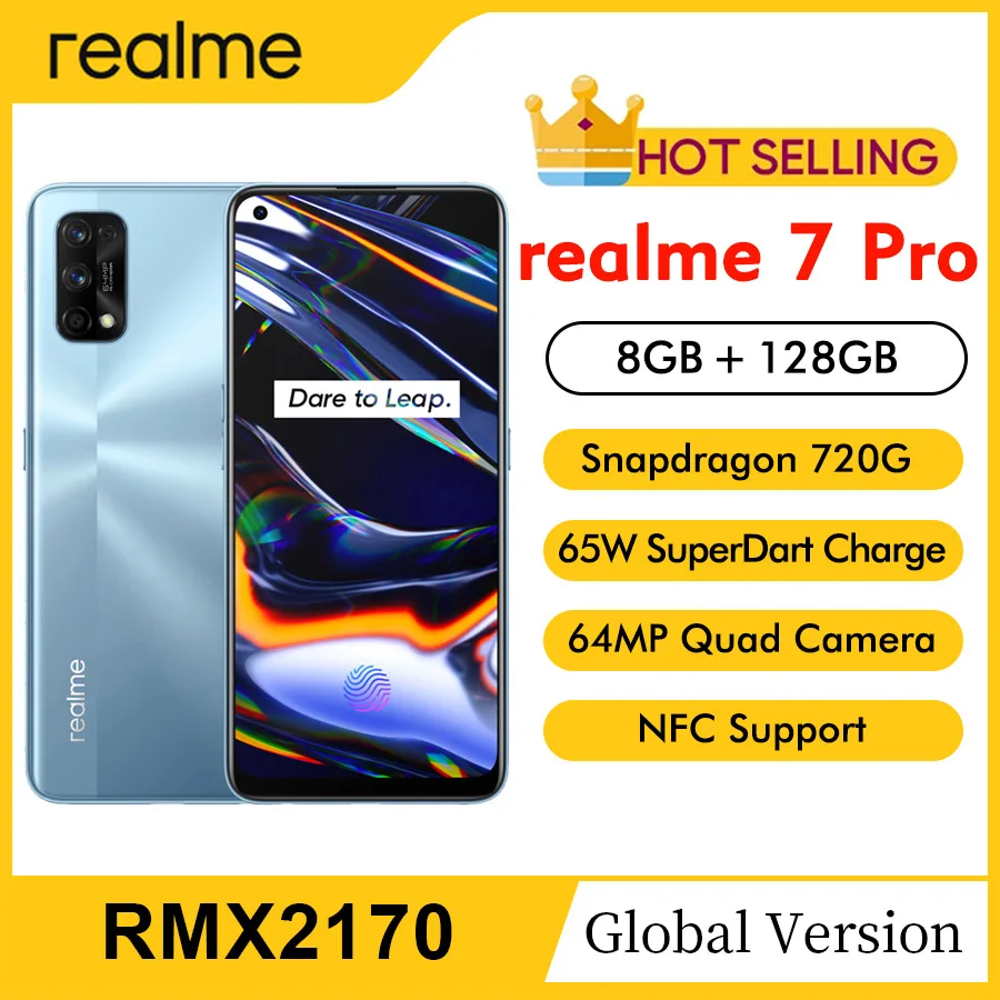 Смартфон realme 7 Pro RMX2170 8 + 6 4 ГБ 128 мАч Snapdragon 4500G 65 Вт | Мобильные телефоны и аксессуары