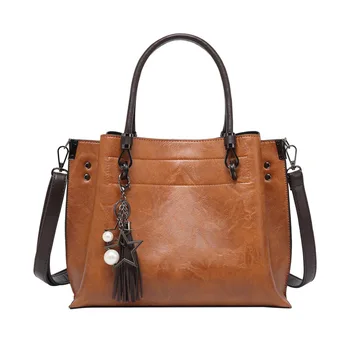 

Women's Bags New Fashion Retro Handbags Texture Wild Shoulder Messenger Bag