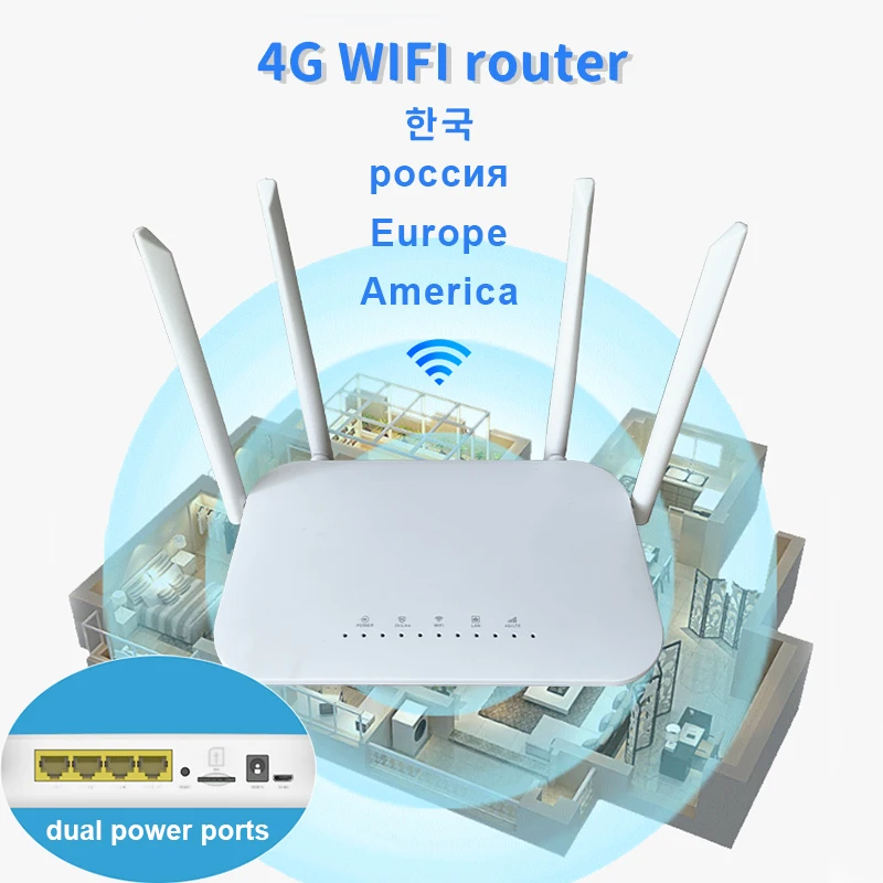 Wi-Fi-роутер LC117 4G точка доступа с SIM-картой CAT4 32 пользователя RJ45 WAN LAN беспроводной