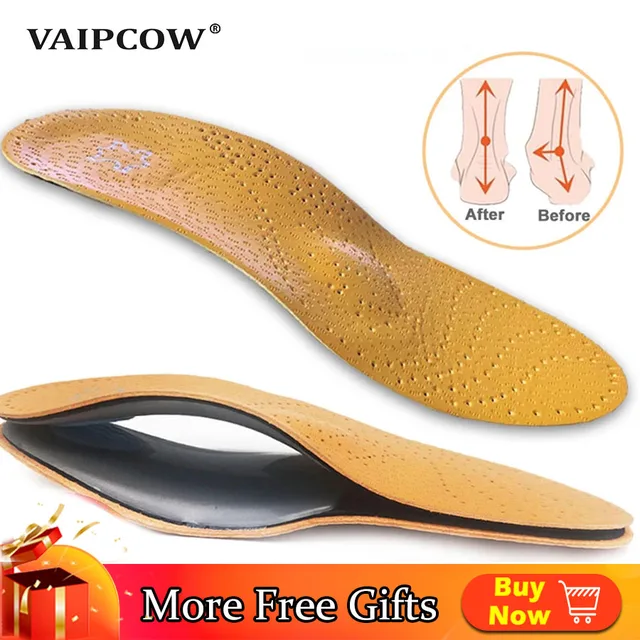 Soletta plantare in pelle per piedi piatti supporto arco scarpe ortopediche solette suola per piedi adatto uomo donna bambini O/X gamba 1
