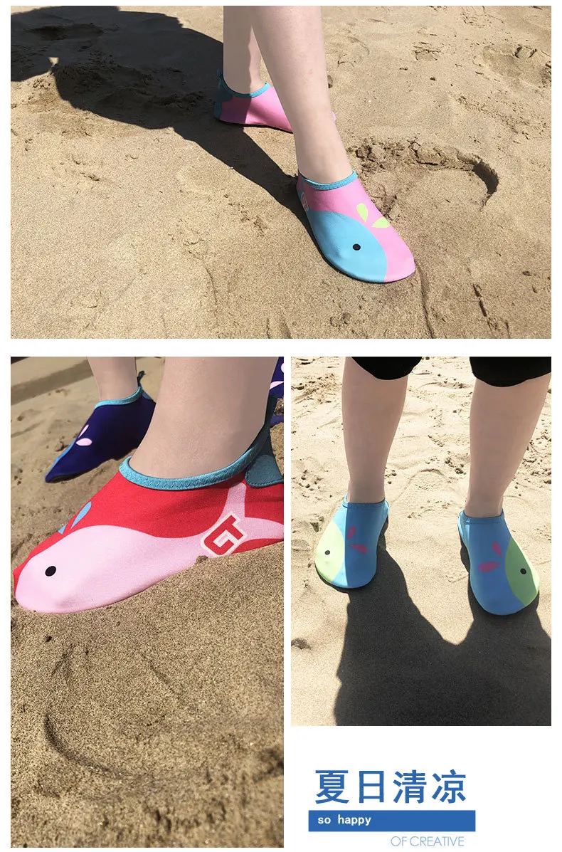 Kids Water Shoes Quick Drying Swim Pool Footwear Outdoor Barefoot Aqua Socks For Beach Home Floor Children Unicorn Slippers