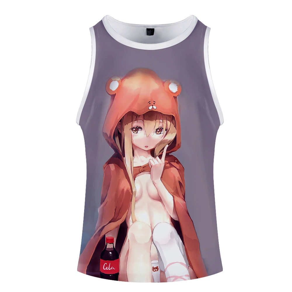 Himouto! Umaru-chan стиль мода лето безрукавные Топы unning Печать Новинка Топ Роскошный Harajuku Hokage