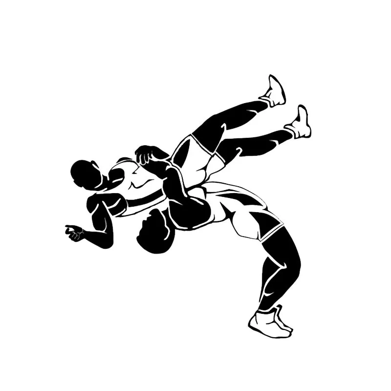 

14*15CM Coolest Stickers Car Styling High Quality Wrestling Graphic Accessories Silhouette KK Vinyl
