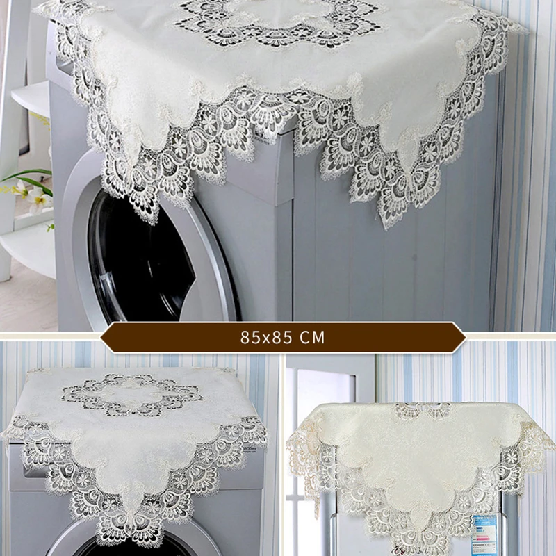 

Lace Jacquard Anti Oil Square Table Runner Tablecloth Wedding Home Party Decor