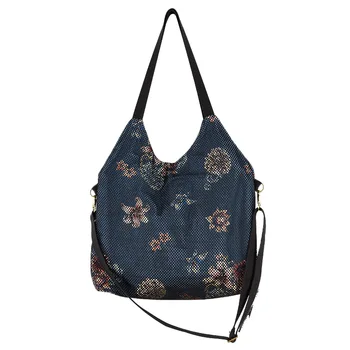 

Women's New Style Cowboy Printed Bag Women's Large Casual Style Crossbody Bag Hollowed Shoulder Bag