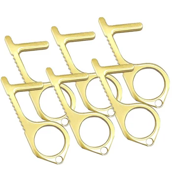 

Contactless Clean Key, Reusable Portable No Press Door Opener and Hand Tool Elevator Button Pusher Tool 6 Pack