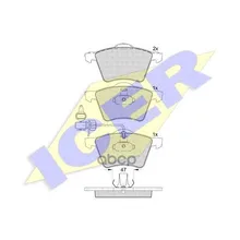 181605_колодки Дисковые Передние! Ford Galaxy, Vw Sharan 2.0/1.9tdi 95 Icer 181605 Icer арт. 181605
