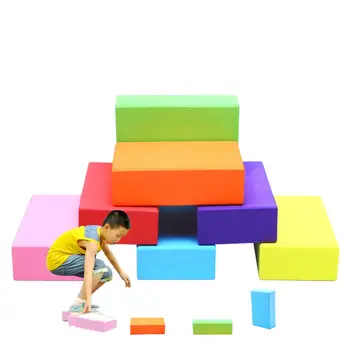 

2pcs/set Children Touch the Stone Across River Brick Kindergarten Outdoor Games Balance Training EVA Yoga Brick Fitness 7 Colors