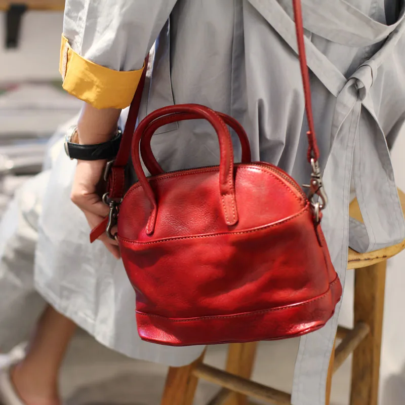 Сумка EUMOAN из воловьей кожи ручной работы в стиле ретро 2020|shell bag|bag shouldercarry bag |