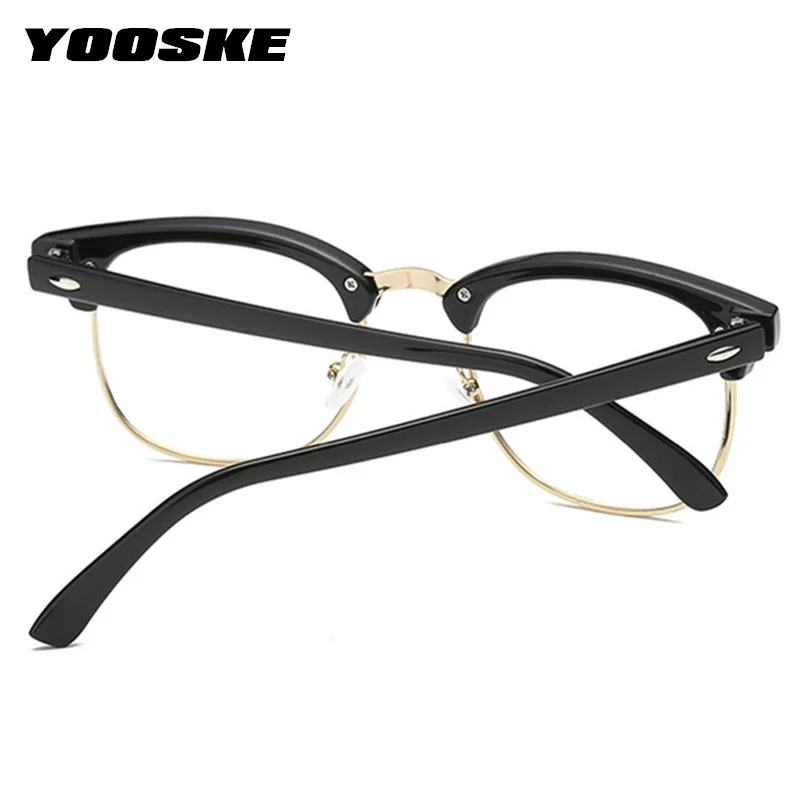 YOOSKE, полуоправа, очки для близорукости, для женщин и мужчин, брендовые, Ретро стиль, близорукие, Sutdent, очки-1-1,5-2-2,5-3-3,5-4