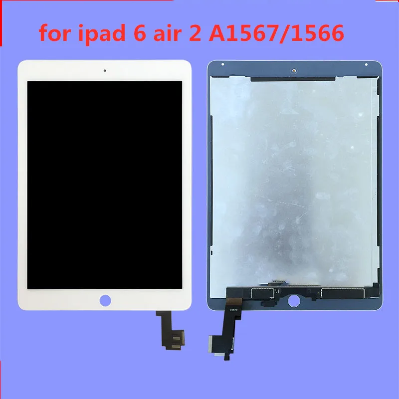 9 7 дюймов 100% оригинал для Ipad 6 air 2 A156 ЖК-дисплей Экран сенсорный экран планшета