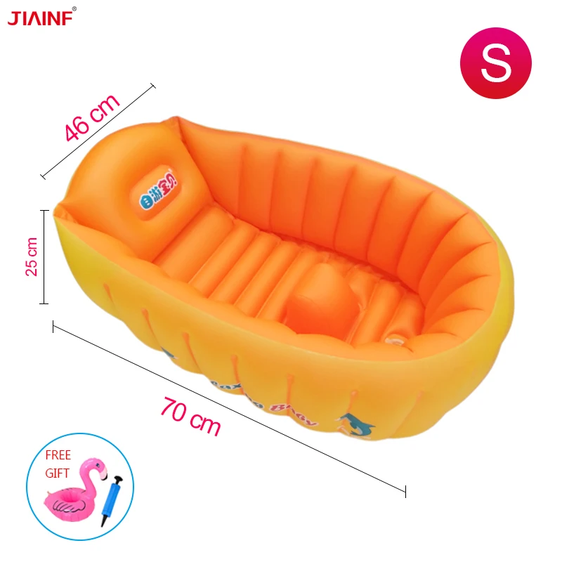 inflatable bathtub S Детская ванна, надувные душевые ванны для новорожденных, портативные складные ванны, опорное сиденье для младенцев, детский бассейн для купания - Цвет: inflatable bathtub S