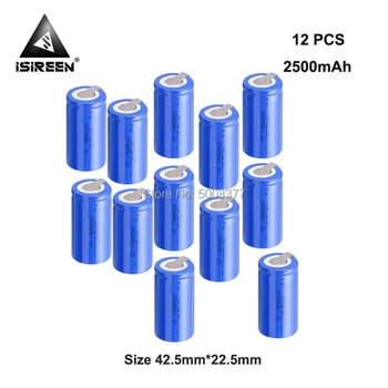 

1.2V 2500mAh SC Ni-CD Rechargeable Battery Cells DIY Electric Battery Packs Subc Ni CD Accumulator Electronic Toys LED Light
