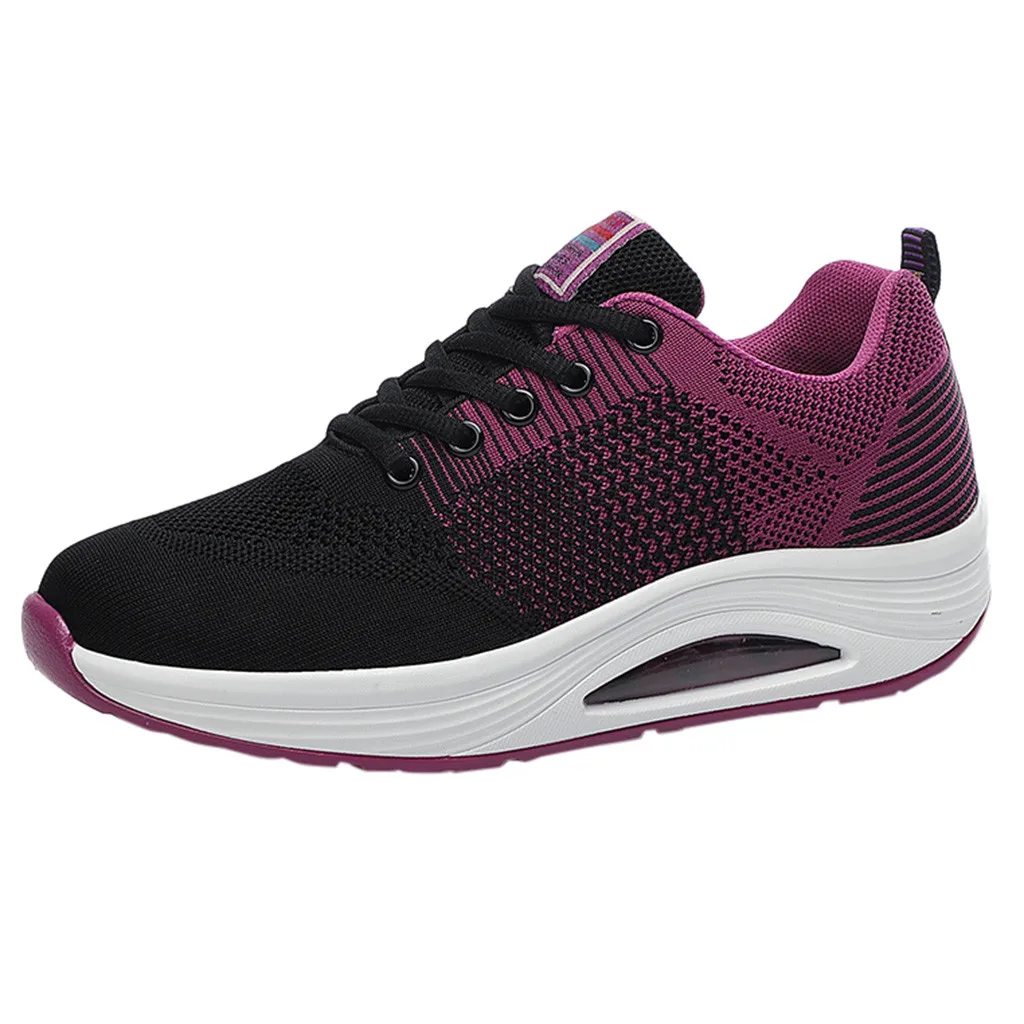 Спортивная обувь для тенниса женские кроссовки Модные женские летающие тканые дышащие Нескользящие износостойкие кроссовки# g4