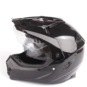 

new gloss black Universal Double lens full Face Motocross Helmet Personality pattern motorcycle helmet XS S M L XL
