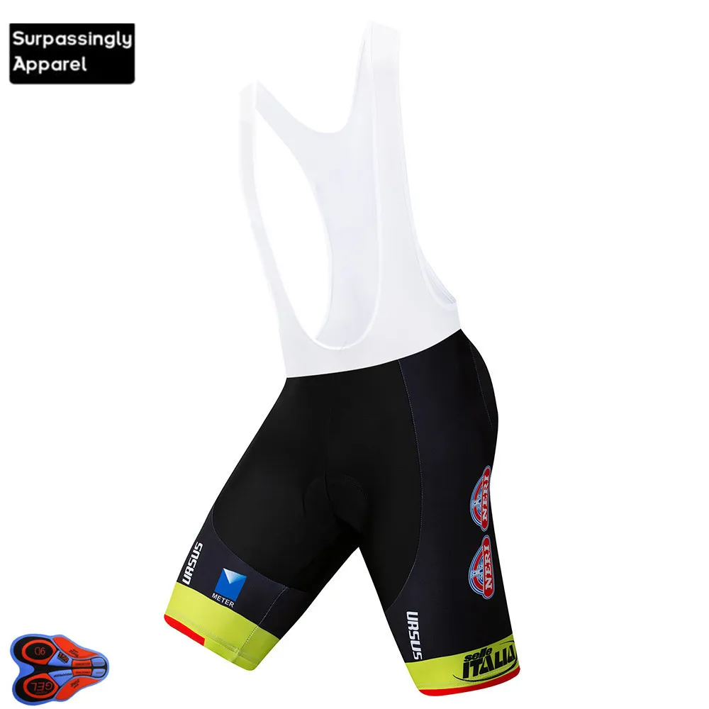 

6XL Pro Tour de Italia Men Cycling Bib Shorts Summer Bicycle Bib Shorts Lycra Cycling Pro Bib Pants With 9D Gel Padded Coolmax