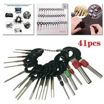 

36Pc Car Terminal Removal Tool Set Electrical Wiring Crimp Connector Pin Extractor Kit AutoTerminal Repair Hand Car Repair Tool