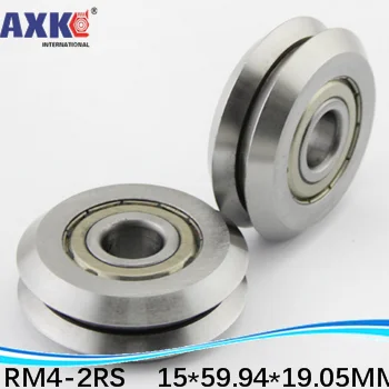 ABEC-5 RM4-2RS / W4X 15*59.94*19.05 mm v wheeles W Groove Sealed Ball Bearing W4 W4ZZ RM4ZZ