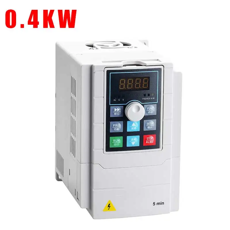 0.4KW 220V inverter VFD 2.2KW инвертор ЧПУ шпиндель управления скоростью двигателя 220 В 220 кВт/4 кВт в 1P вход 3P выход инвертор частоты для двигателя - Цвет: 0.4KW 220V inverter