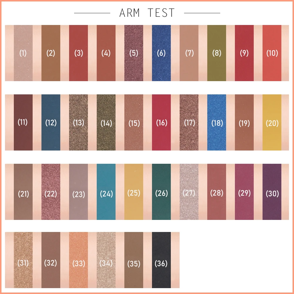 Beauty Glazed 36 Colors Your Shades Makeup Eyeshadow Pallete Highlighter Shimmer Make up Pigment Eye Shadow Palette Cosmetics