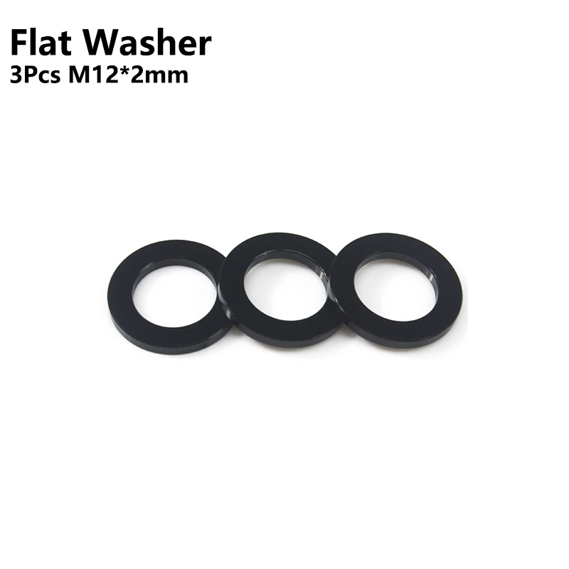 Bicycle Thru Axle Precision Washers - M12 Flat & Conical Collection